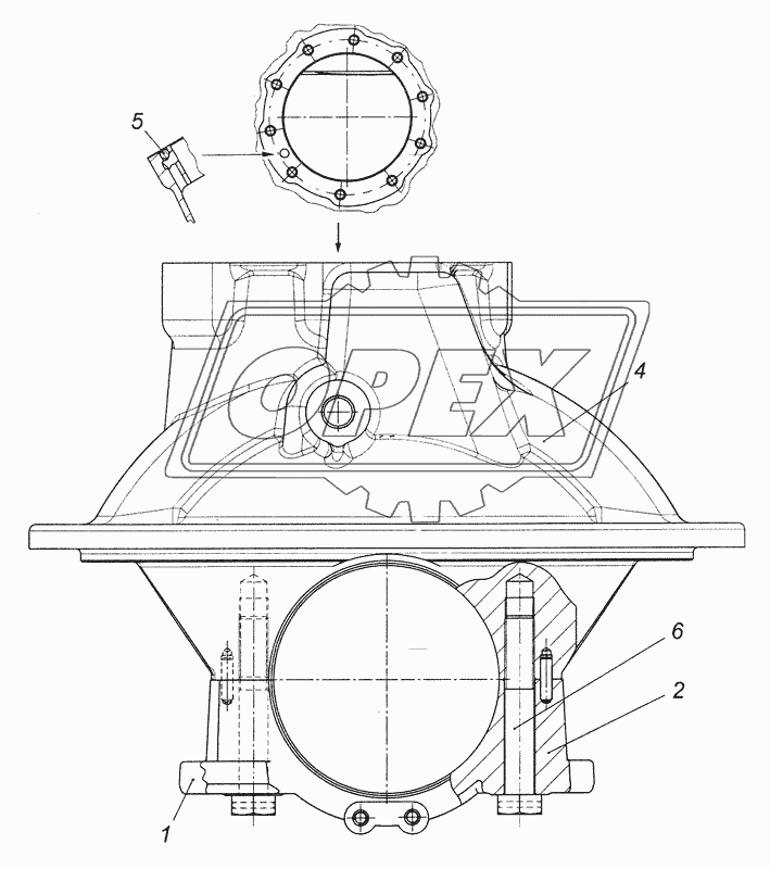 43081-2402015 Картер редуктора заднего моста